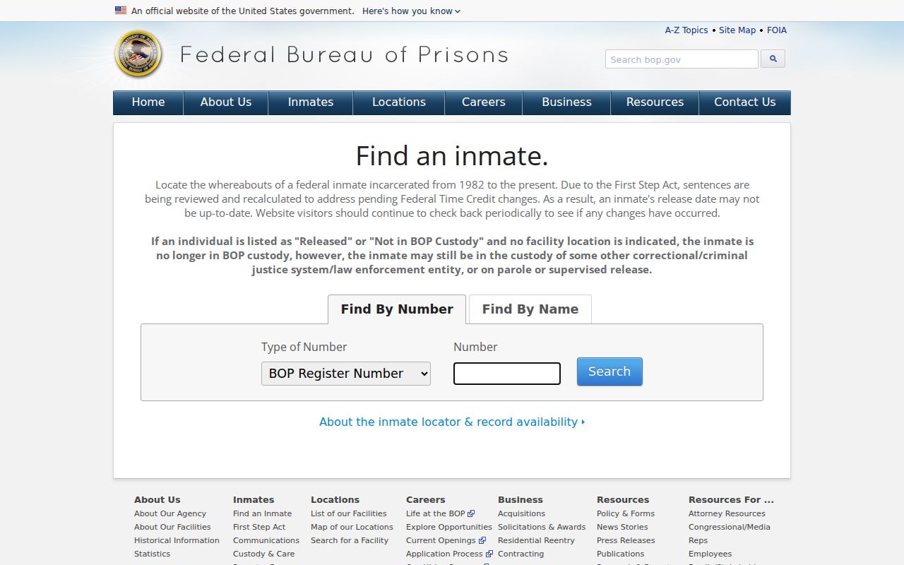Town of Newburgh residents directory federal inmate locator search form